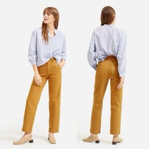 Everlane The Straight-Leg Crop Pant in Golden Brown 00